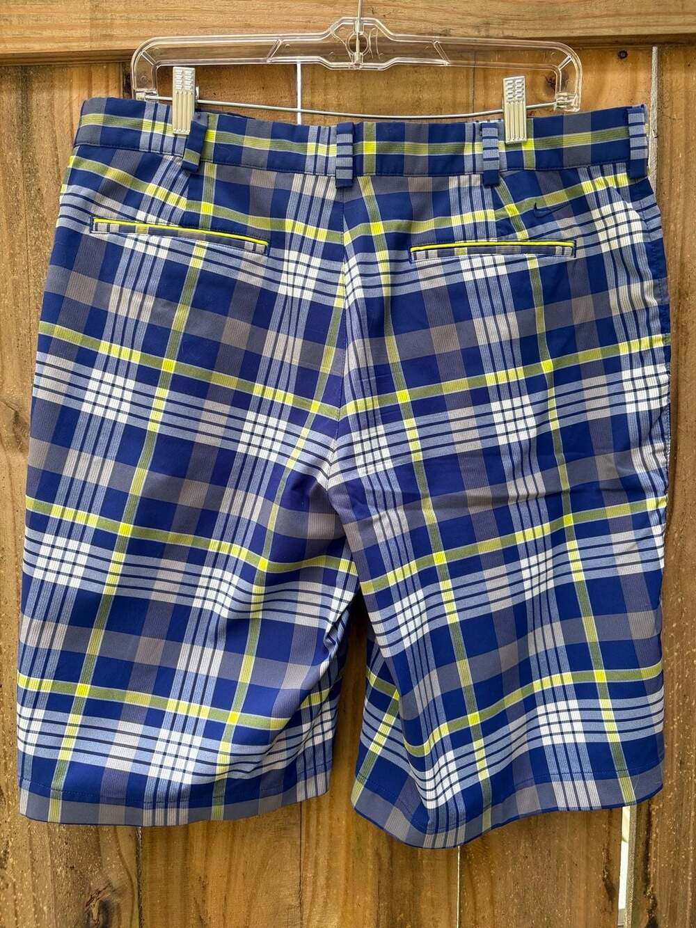 Nike Golf Tour Performance Dri-Fit Plaid Shorts Size 34